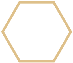 Gold hexagon thick border